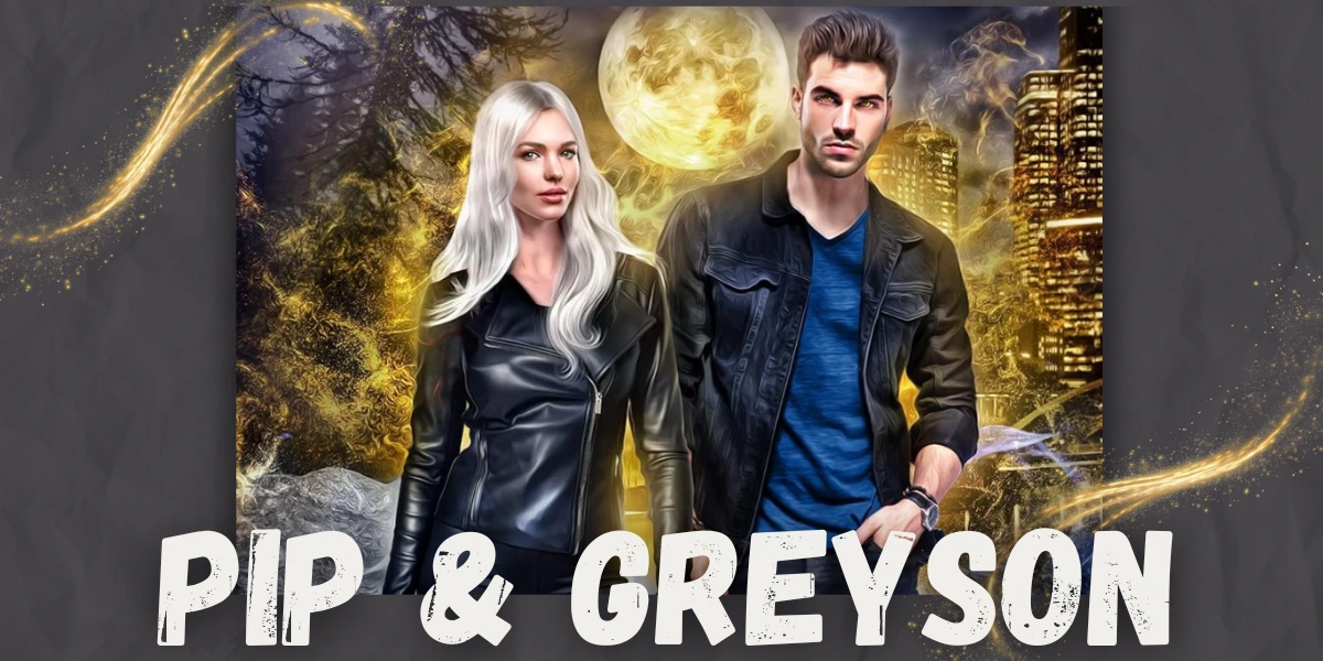 Pip and Greyson of the Pack of Dawn and Destiny series by K.M. Shea